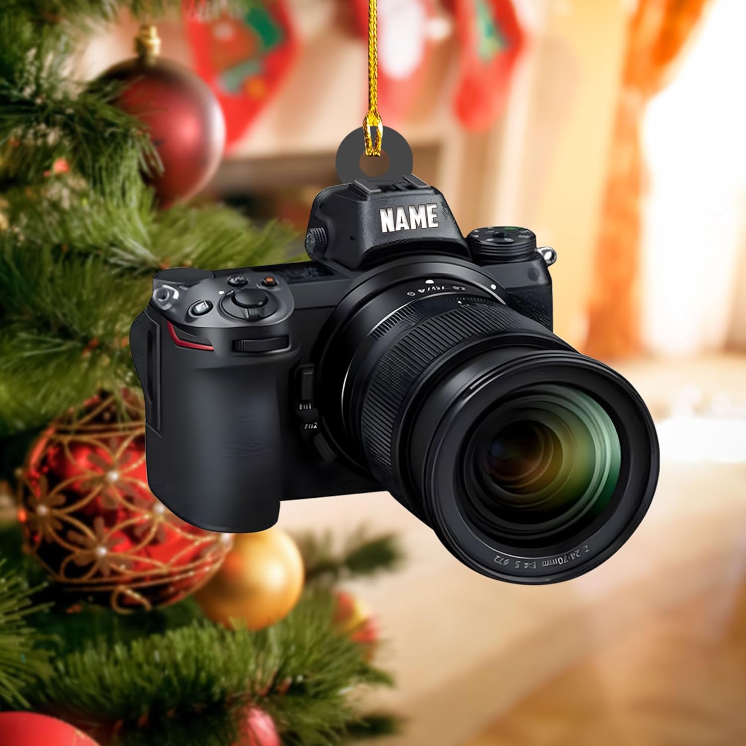 Podagree Personalized Camera Ornament Camera Xmas Ornament Gift 2023 Photography Christmas Ornaments ift for New Photographer Ornament Camera Gifts Camera Lover Gifts (CM2)