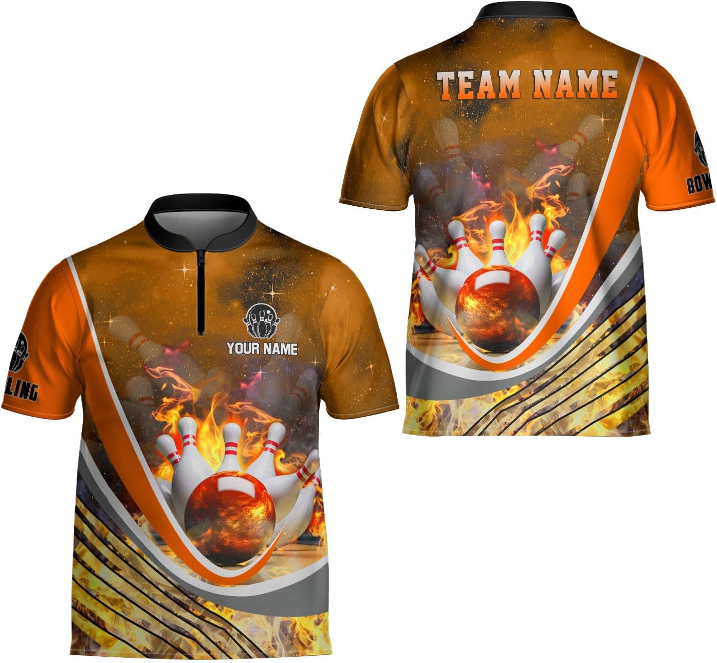 Mostprints Personalized Bowling Jersey 3D, Bowling Shirts for Team, Bowling Shirt Unisex for Men Women, Bowling Shirts for Men