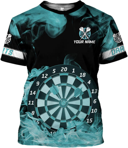 HomeDesign Personalized Dart Shirts, Darts Shirts for Men, Dart Jerseys for Teams, Dartboard Players Shirt Darts Board Gift