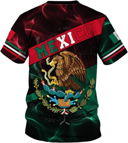 Mostprints Personalized Name Mexican Shirts for Men 3D, Customized Mexico Shirts for Men, Mexico Shirts for Women Mexico Shirt