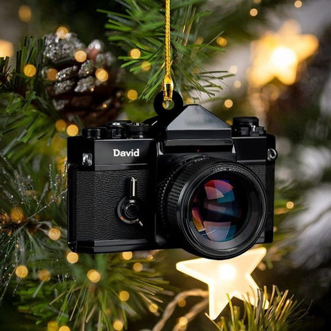 Royal Fight Personalized Camera Ornament Camera Xmas Ornament Gift 2023 Photography Christmas Ornaments ift for New Photographer Ornament Camera Gifts Camera Lover Gifts (Camera 12)