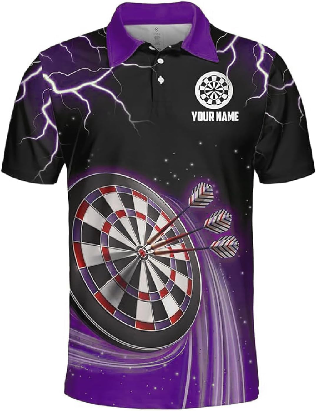 Riveprints Personalized Name Dart 3D Polo Shirt, Dart Shirts, Mens Dart Shirts, Funny Dart Tshirts, Dart Team Shirts Gifts