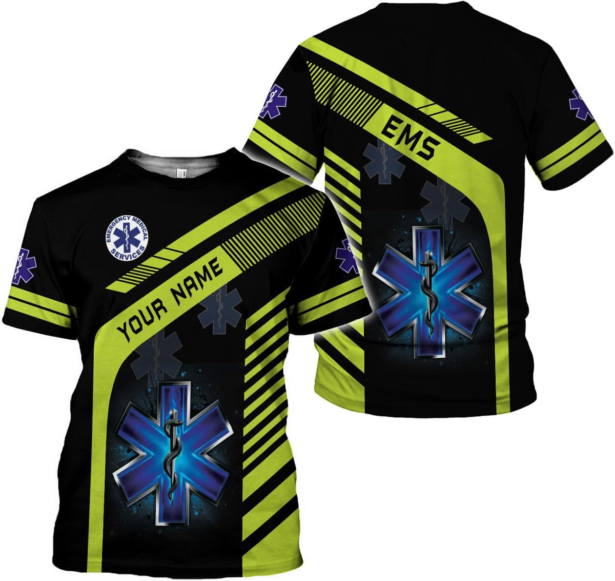 Podagree Personalized EMT Shirt, EMS Shirt, Customized EMS Shirts,EMT Paramedic Uniform Emergency Medical Technician Shirts