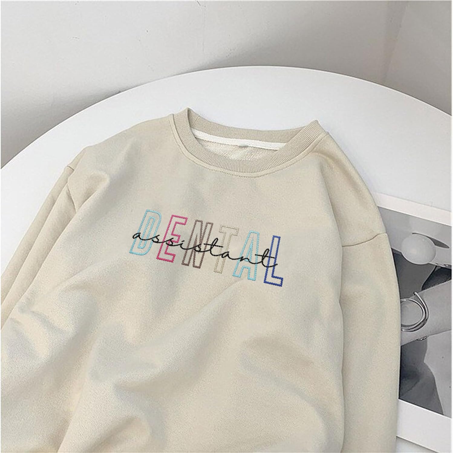Leeprints Personalized Embroidered Sweater, Dental Assistant & Hygienist Gift, Nurse Hoodie