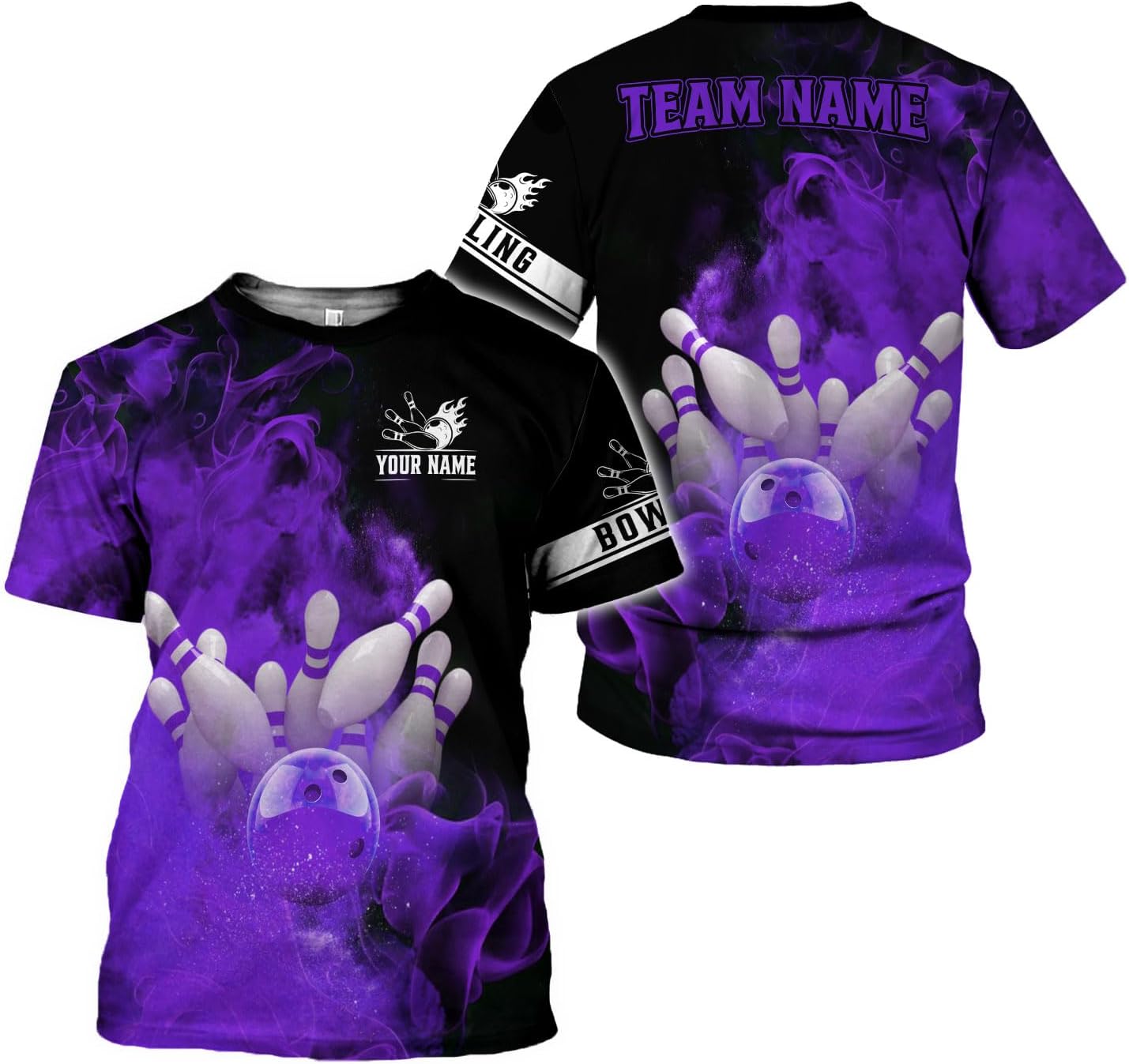 Mostprints Personalized Name Bowling Shirts for Men and Women 3D, Bowling Shirts for Team Bowling, Bowling Shirts Gift