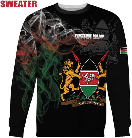 Personalized Kenya Flag 3D Shirts - Kenyan Pride Gift