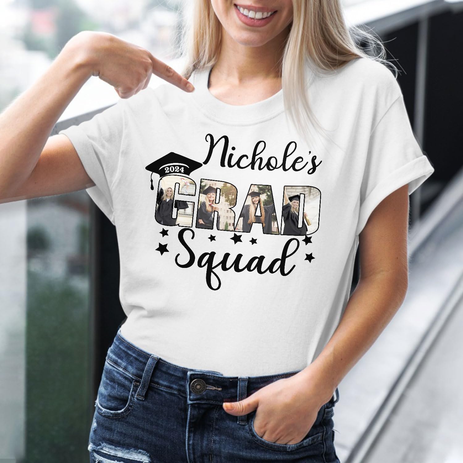 Personalized Graduation 2024 Shirt Proud Family of A Class of 2024 Graduate Class of 2024 Senior Class of 2024 Class of 2024