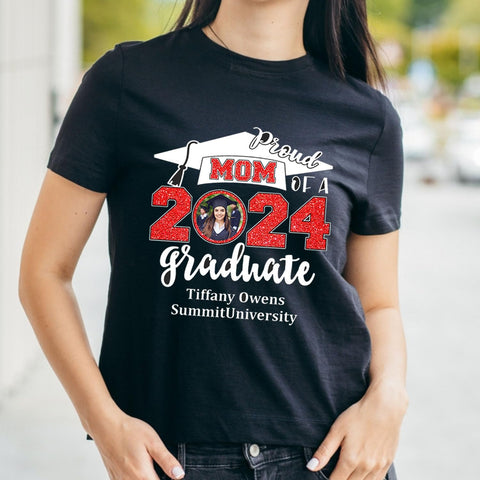 Personalized Graduation 2024 Shirt Proud Family of A Class of 2024 Graduate Class of 2024 Senior Class of 2024 Class of 2024