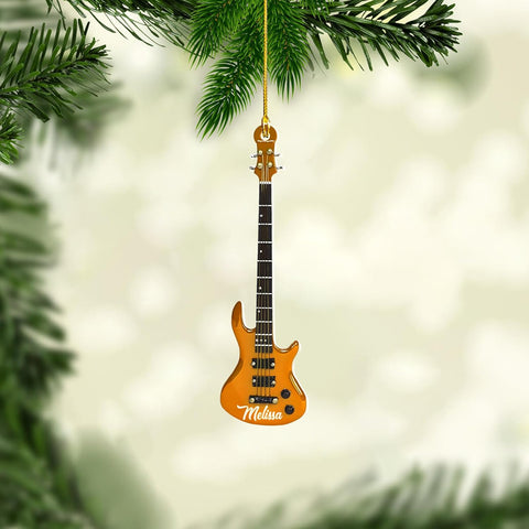 Personalized Guitar Ornament, Electric Guitar Ornament, Guitar Christmas Ornaments 2024, Acoustic Guitar Christmas Ornament, Guitar Christmas Ornaments Guitarist Gift Musical Instruments Xmas (G6)