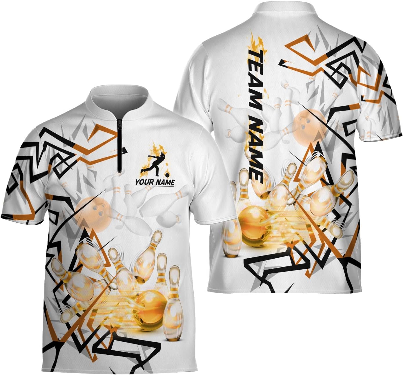 Ligthuy Personalized Bowling Jersey 3D, Bowling Shirts for Team, Bowling Shirt Unisex for Men Women, Bowling Shirts for Men