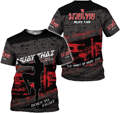 MAPrints Personalized Name Boxing Hoodies, Muay Thai Pride Sweatshirt