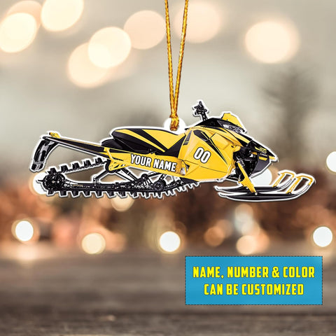 RoyalBro Personalized Snowmobile Ornament Snowmobile Gear Shoes Christmas Ornament for Snowmobile Lovers, Snowmobile Christmas Ornament Gift for Snowmobile Lovers (Style 3)