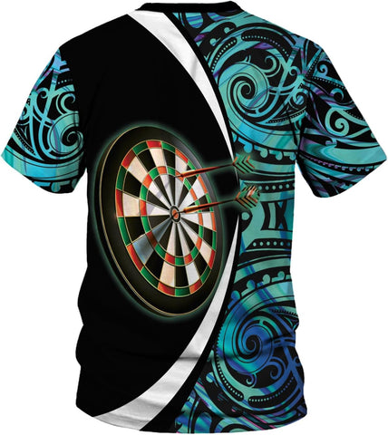 Ligthuy Personalized Name Dart Shirts 3D, Mens Dart Shirts, Dart Shirts for Teams, Funny Dart T-Shirts for Men and Women