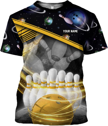 mostprints Personalized Name Bowling Shirts for Men & Women, Bowling Shirts for Team Bowling, Bowling Shirts Gift Unisex