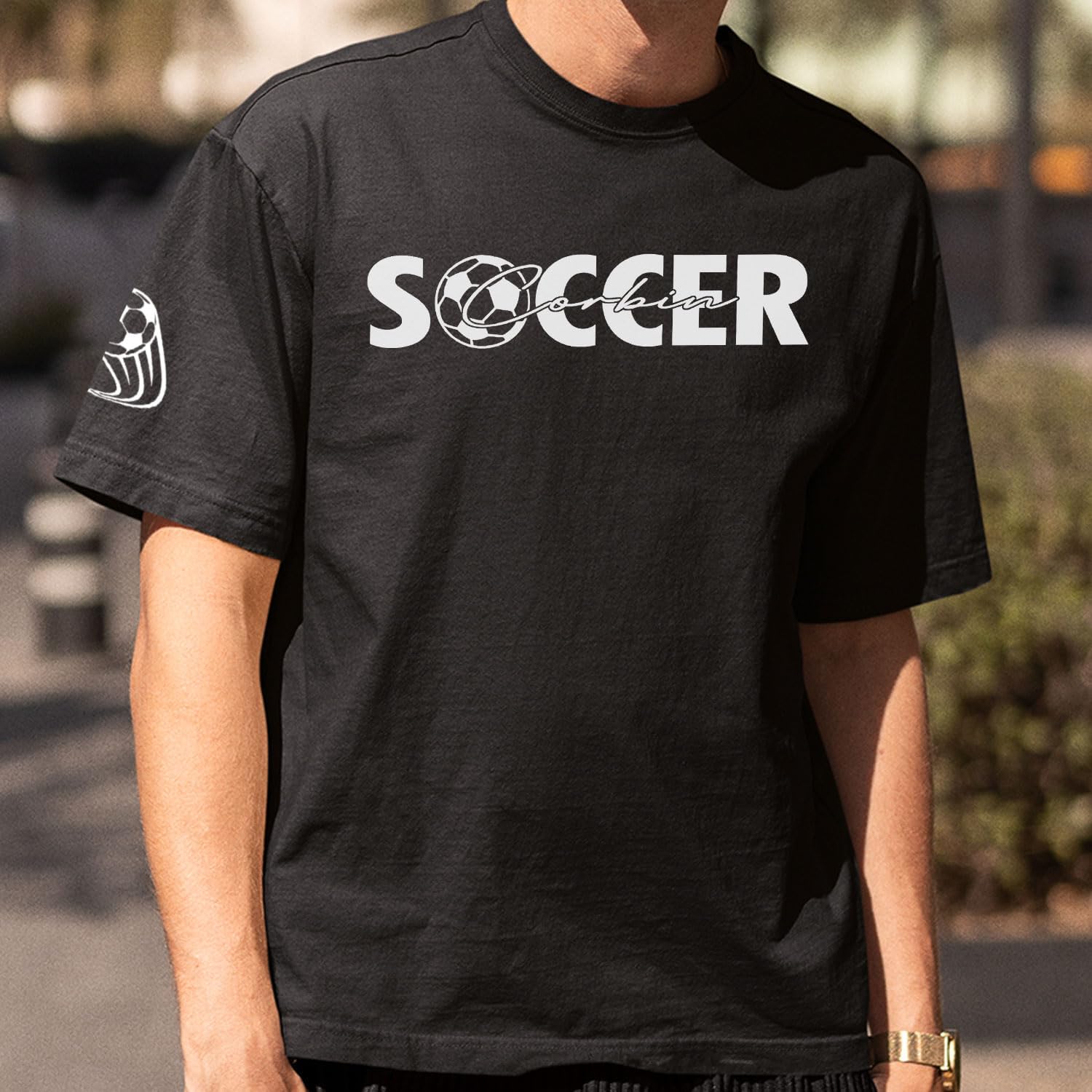 Custom Soccer Embroidered Sweatshirt for Women Men Game Day Soccer Casual Hoodie Sweatshirt Soccer for Pullover Love Soccer