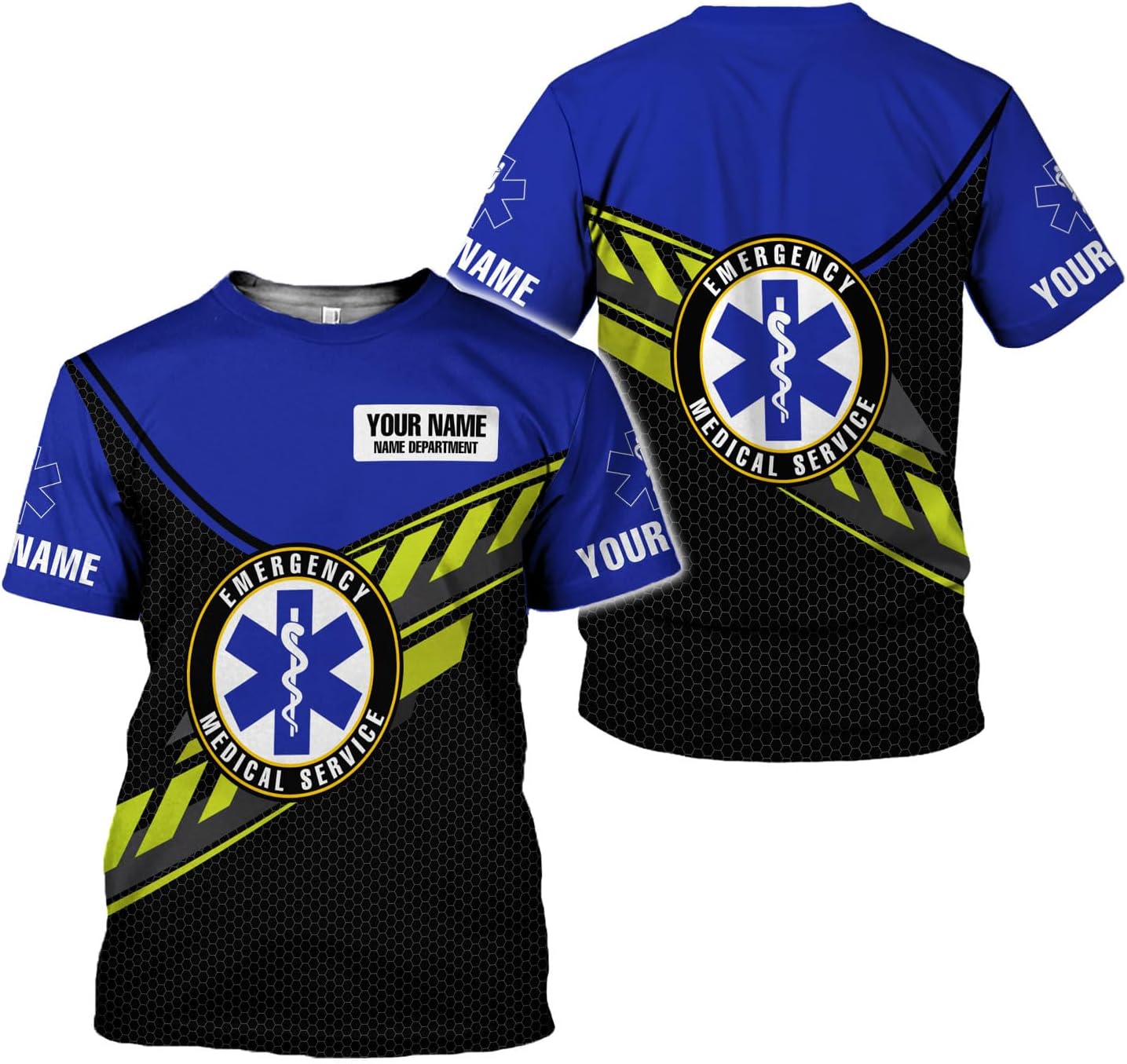 Custom EMS EMT Shirts Men Women, Personalized Paramedic Uniform Emergency Medical Technician Apparel, EMS Week Gifts
