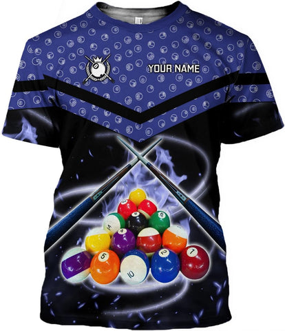 Ligthuy Personalized Name Billiard Shirts 3D, Billiards Shirt 8 Ball Billiard Shirt Custom Men's Pool Men Women\u2026