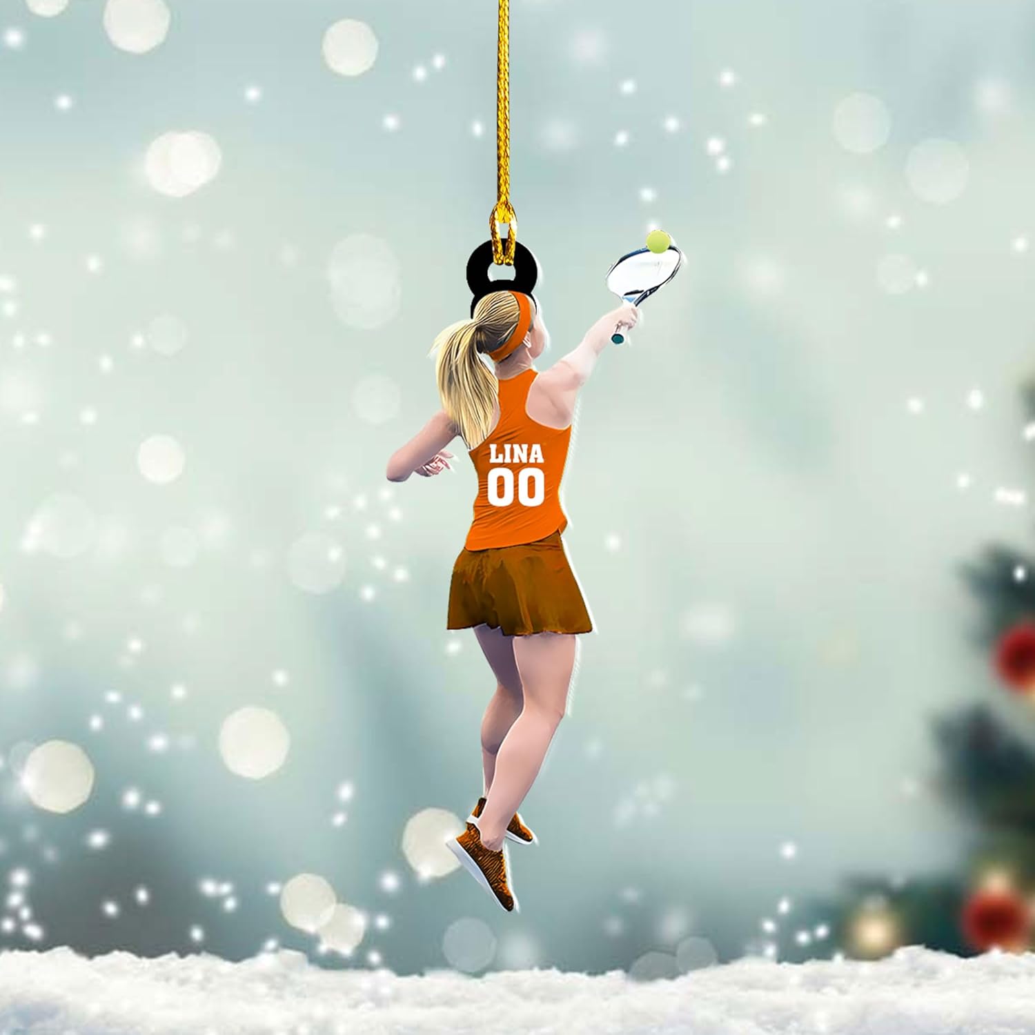 Royal Fight Personalized Tennis Christmas Ornaments Gifts for Tennis Lovers Tennis Player Ornaments Tennis Christmas Ornament (Tennis 2)