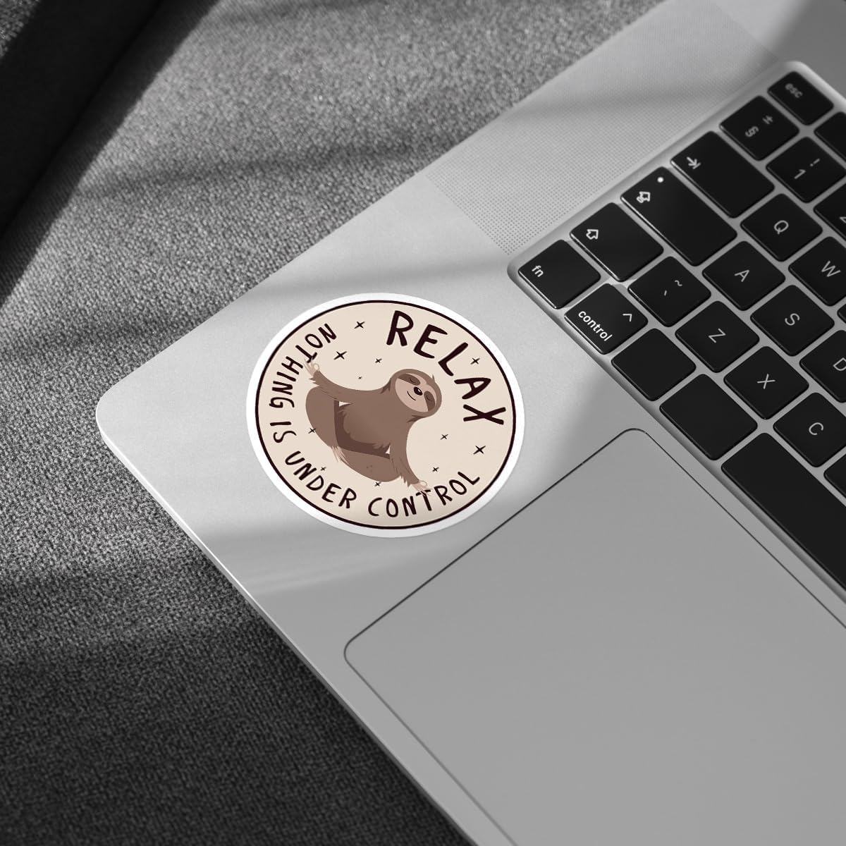 3 Pcs Relax Nothing is Under Control Sticker Chilling Sloth Yoga Stickers, Funny Sarcastic Adults Decal Inspirational Quote - Vinyl Sticker 3 Inches for Water Bottles Laptop Phone Car Helmet Hard Hat