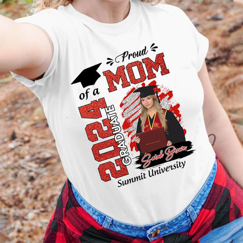 Personalized Graduation 2024 Shirt Proud Family of A Class of 2024 Graduate Class of 2024 Senior Class of 2024 Class of 2024