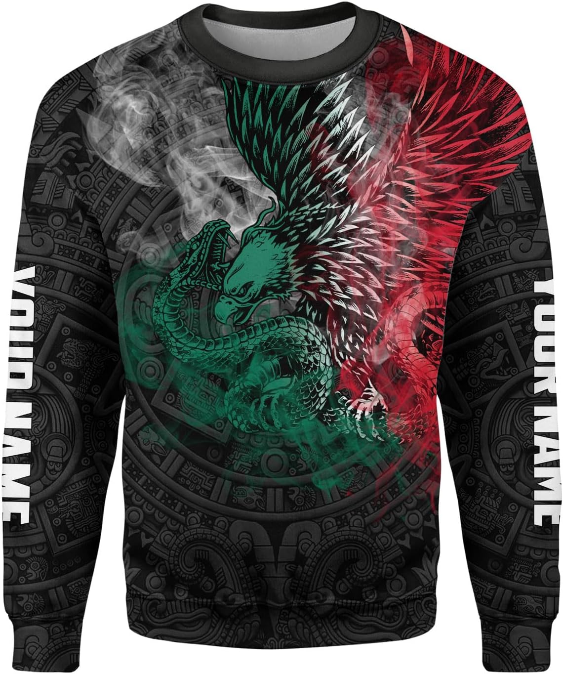 RoyalBro Personalized Mexico Shirt, Camisas de Mexico Customized Mexican Shirts Mexican Flag Mexico 3D Shirt for Men Women