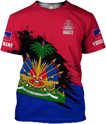 Personalized Haiti Shirt Custom Haiti Flag Shirt for Men and Women, Haitians Pride Shirt, Haitians Shirt