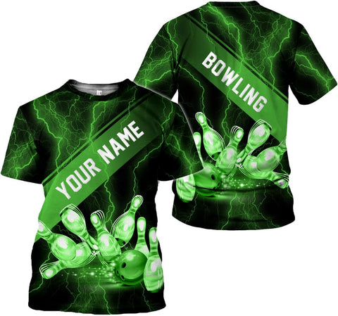 mostprints Personalized Name Bowling Shirts for Men & Women, Bowling Shirts for Team Bowling, Bowling Shirts Gift Unisex