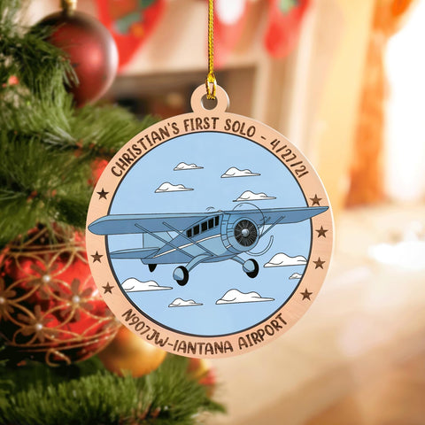 Podagree Personalized Airplane Ornaments for Christmas Tree - Airplane Christmas Ornament 2023, Pilot Airplane Captain Christmas Tree 2023, Pilot Ornament Xmas Gifts Christmas Pilot Flight (APL2)