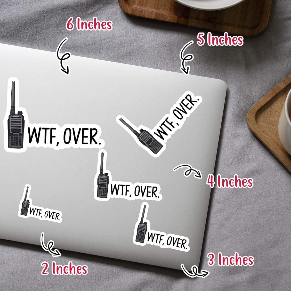 3 Pcs What The Fuck Over Sticker Funny Stickers for Adults Dirty WTF Sticker Uncensored Adult Vinyl Stickers for Laptop Water Bottle Phone Case Car Helmet Gifts 3"x3"
