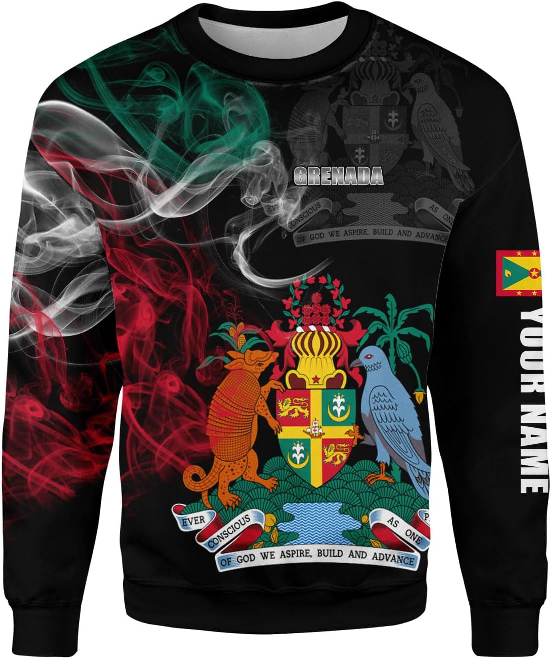 Personalized Name Grenada Shirts for Men, Grenada Shirts for Women, Proud Grenadan Shirts, Grenadian Flag Pride Shirt