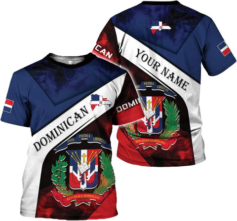 Vybonz Personalized Dominican Hoodie 3D Dominican Republic Sweatshirt Dominican Flag Zip Hoodie Republica Dominicana Shirt