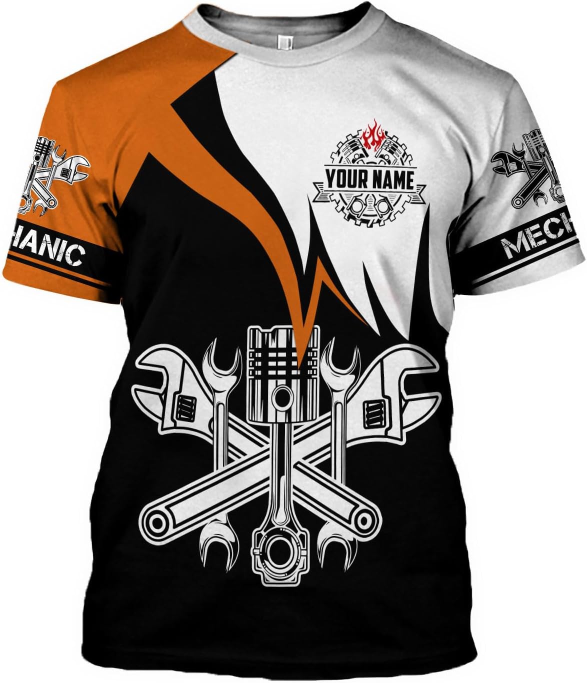 AOVL Personalized Mechanic Shirt 3D Mechanic Shirts Tool Box Mechanic for Men Women Mechanic Garage T-Shirt Mechanics S-5XL