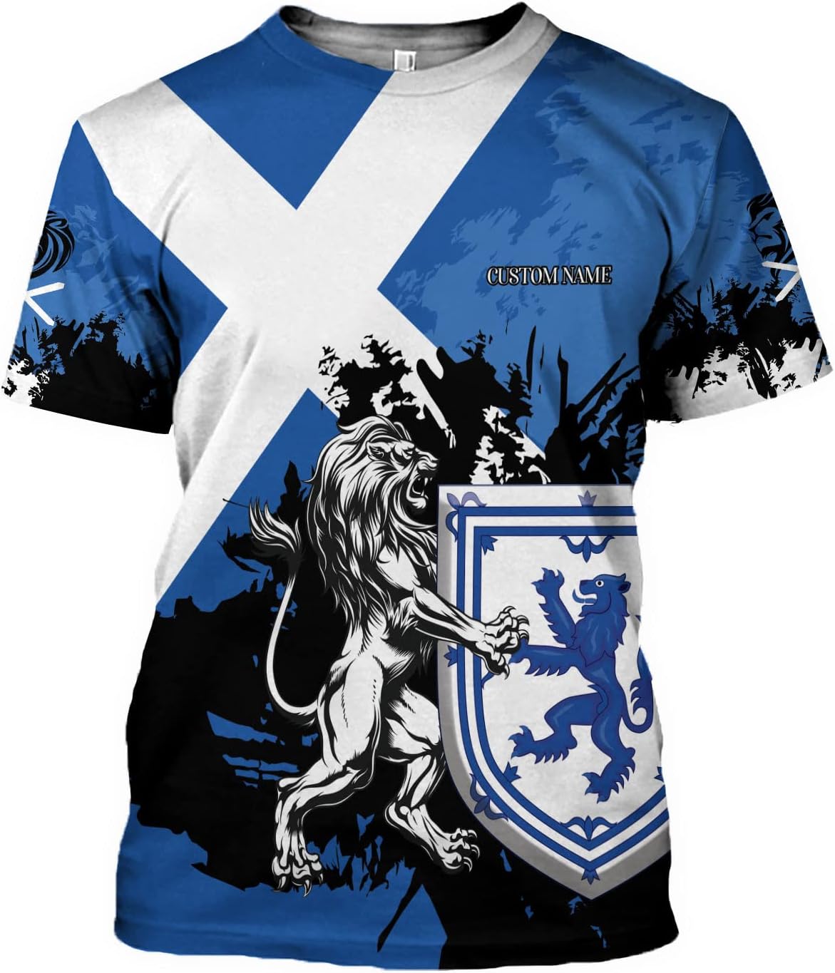 Personalized Scotland Shirt, Scottish Lion Rampart Shirts, Scotland Shirt Retro Graphic, Scots Shirt, Scotland Coat of Arms
