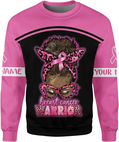 Mostprints Personalized Name Breast Cancer Shirts for Women 3D, Breast Cancer Shirt, Breast Cancer Gifts for Women S-5XL