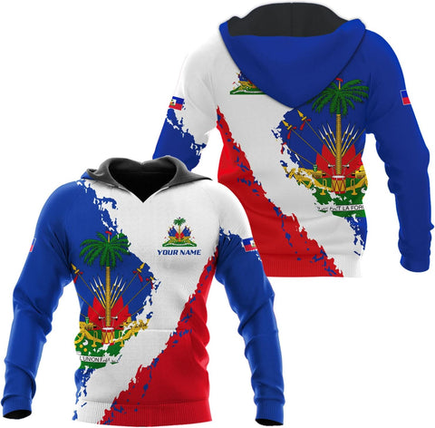 AOVL Personalized Haiti Shirt Haitians Flag Pride Shirt Haiti Shirts for Men & Women Haitian Pride Tshirt Haitian Flag Shirt