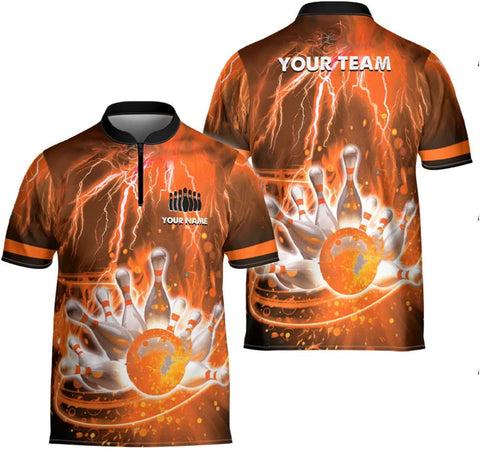 Ligthuy Personalized Bowling Jersey 3D, Bowling Shirts for Team, Bowling Shirt Unisex for Men Women, Bowling Shirts for Men