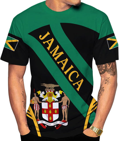 Personalized Jamaica Shirt Custom Jamaica Flag Lion Shirt for Men and Women, Jamaican Pride T-Shirt, Jamaica Tshirt Jamaicana