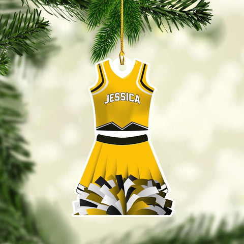 AOVL Personalized Cheerleader Ornaments Cheerleader Cheerleading Lovers Ornaments Cheerleading Ornament Gift for Cheerleader Christmas 2024 Cheer Cheerleader Ornaments Xmas (Cheer 17)