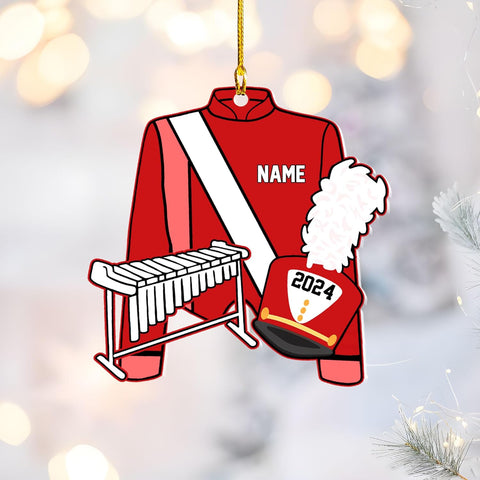 Pretyprints Marching Band Christmas Ornament Personalized Girl 2024 Custom Marching Band Gifts Band Director Gifts, Marching Band Gifts, Music Ornament Marching Band Teacher Gifts Music (Style 18)