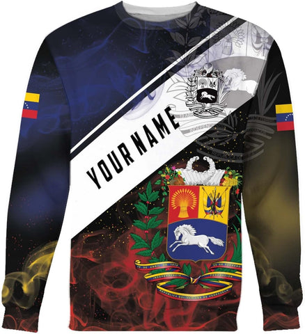 Personalized Name Venezuela Shirt, Flag Venezuelan Pride Roots T-Shirt, Sweatshirt, Zip Hoodies Gift for Men and Women