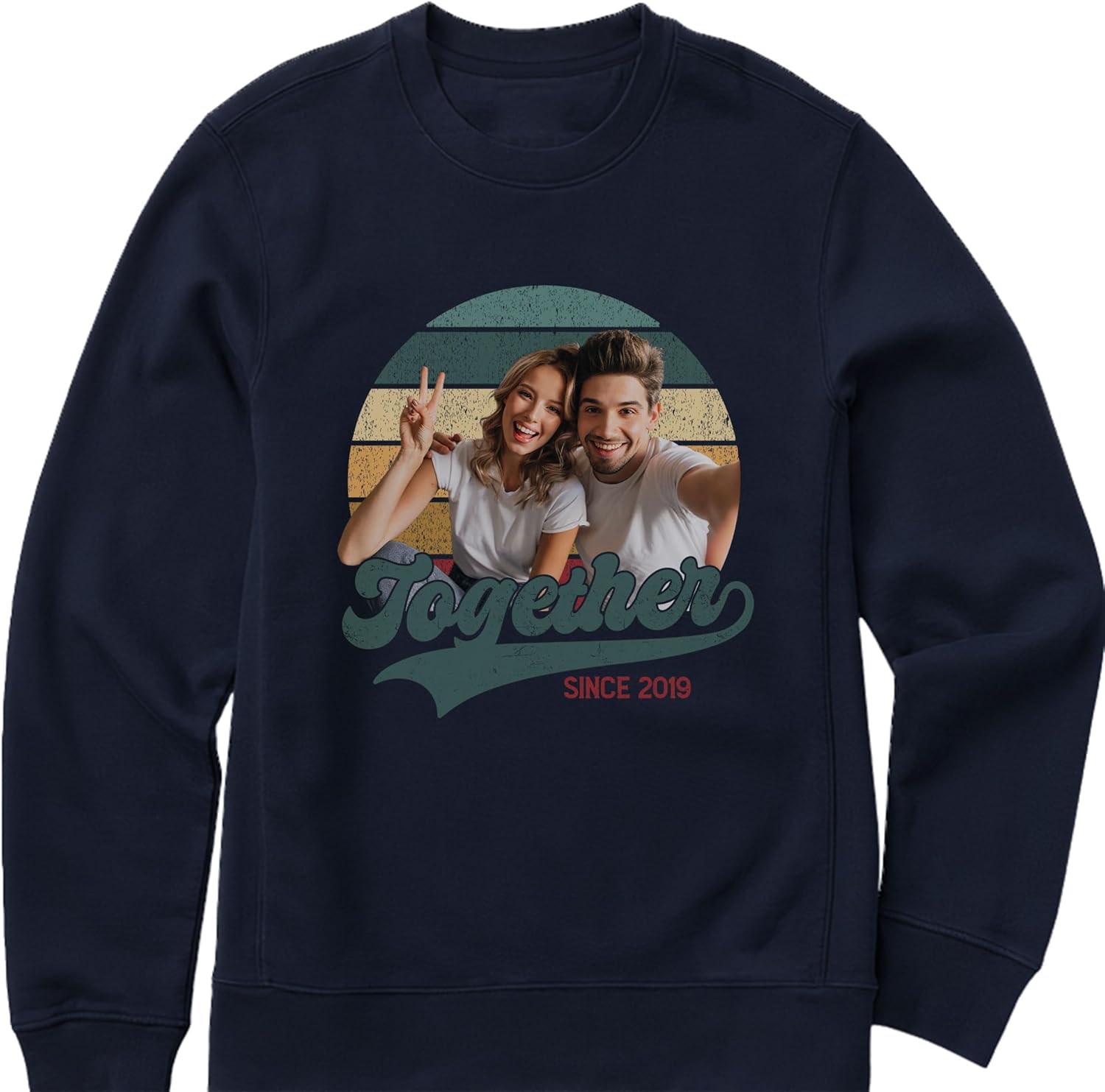 mostprints Custom Photo Sweatshirt, Matching Couple Sweatshirts, Personalized Matching Sweatshirt For Couples Gift Shirt