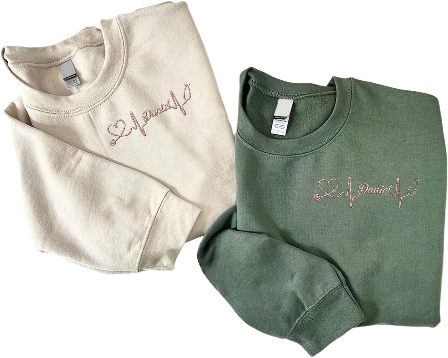 AOVL Personalized Embroidered Nurse Sweatshirt Women Nurse Sweatshirt Embroidered Sweatshirt For Nurse Nurse Shirts Gift
