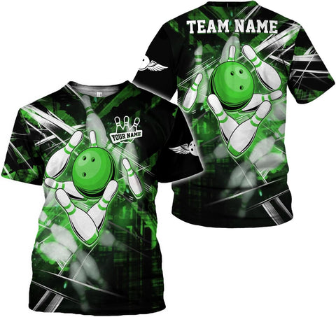 Mostprints Personalized Name Bowling Shirts for Men and Women 3D, Bowling Shirts for Team Bowling, Bowling Shirts Gift