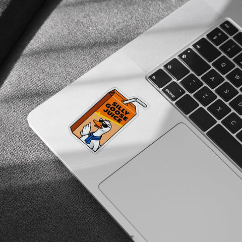 (3pcs) Silly Goose Juice Sticker, Goose Funny Sticker Die-Cut Waterproof Vinyl Sticker Laptop Water Bottle Window Phone Helmet