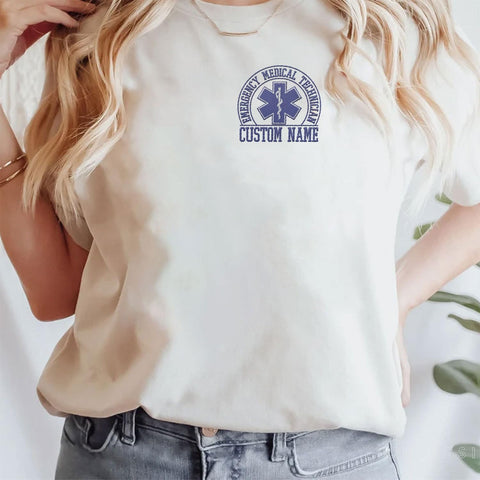 Suseaz Embroidered EMT EMS Sweatshirt Custom Paramedic Shirt Emergency Medical Services Hoodie