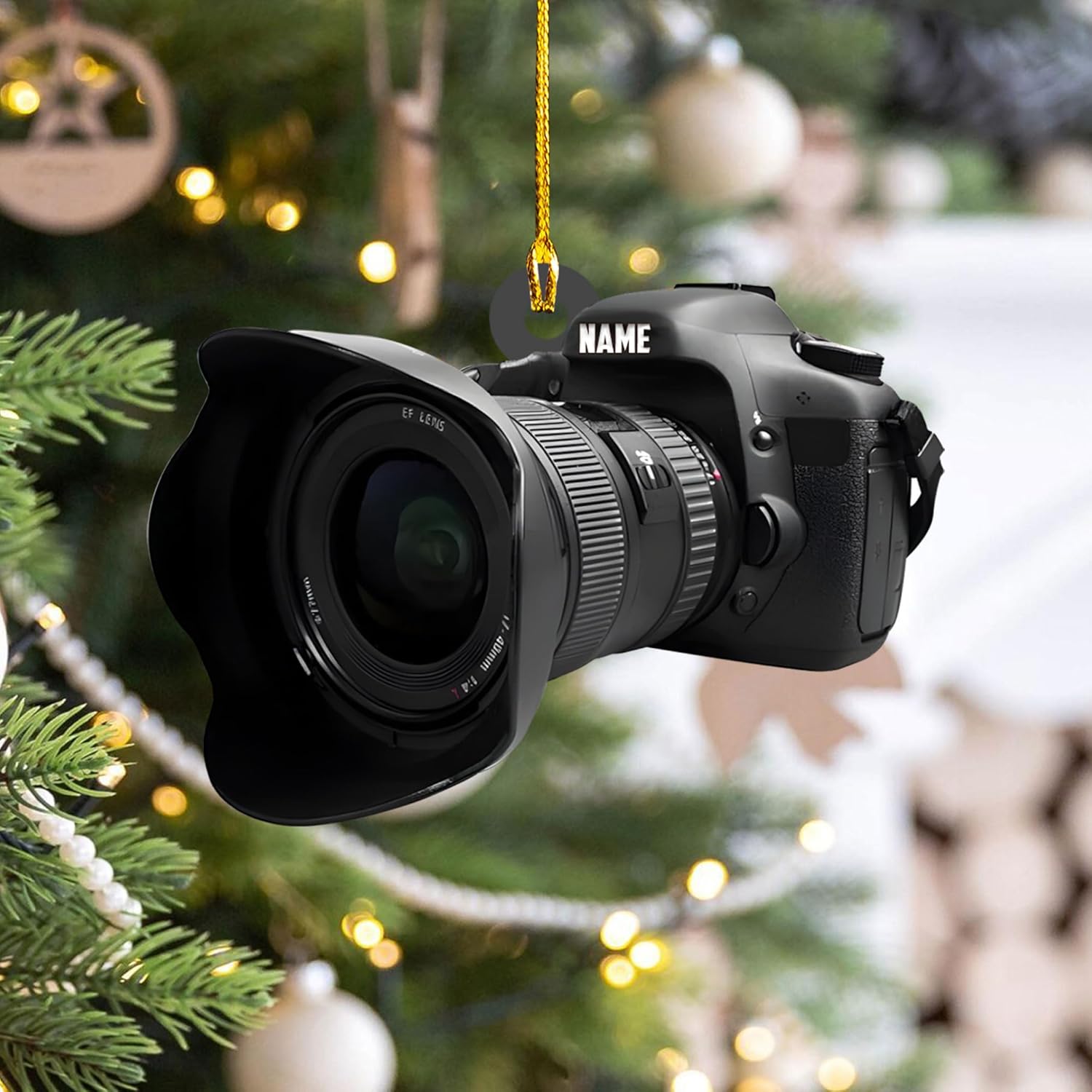 Podagree Personalized Camera Ornament Camera Xmas Ornament Gift 2023 Photography Christmas Ornaments ift for New Photographer Ornament Camera Gifts Camera Lover Gifts (CM4)