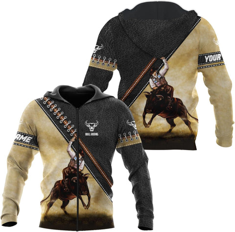 Mostprints Personalized Name Bull Riding Shirt 3D, Rodeo Shirts Bull Biding Shirts for Men and Women, Bull Rider Shirt Gift