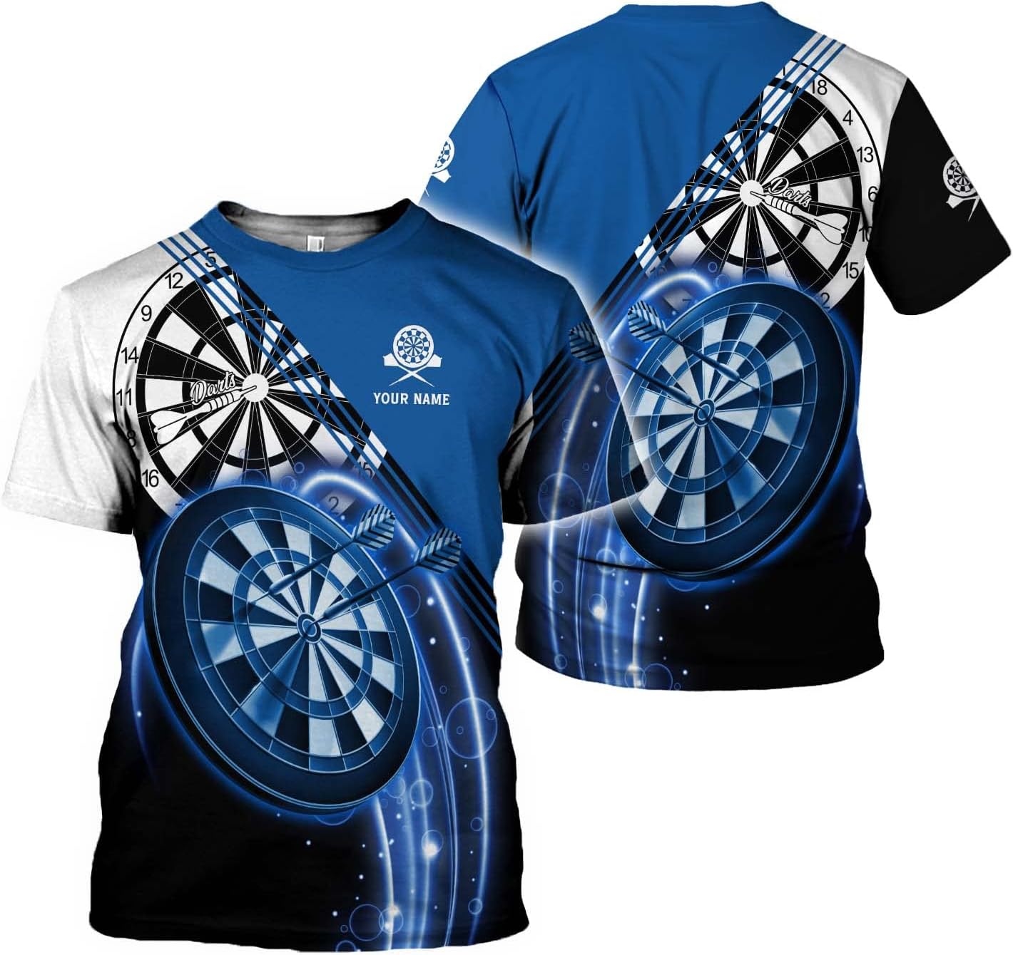 Personalized Dart Shirts, Darts Shirts for Men, Darts Beer Blue, Darts Shirts for Men, Darts Summer Tshirt, Dartboard Shirt