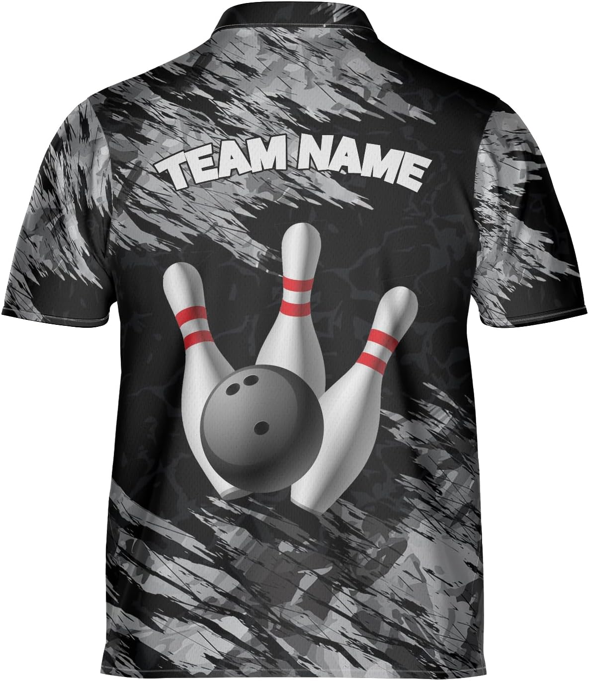 Personalized Name Bowling Baseball Jersey, Bowling Shirts for Men, Short-Sleeve Bowling Jerseys for Team, Bowling Shirts (Style 2)