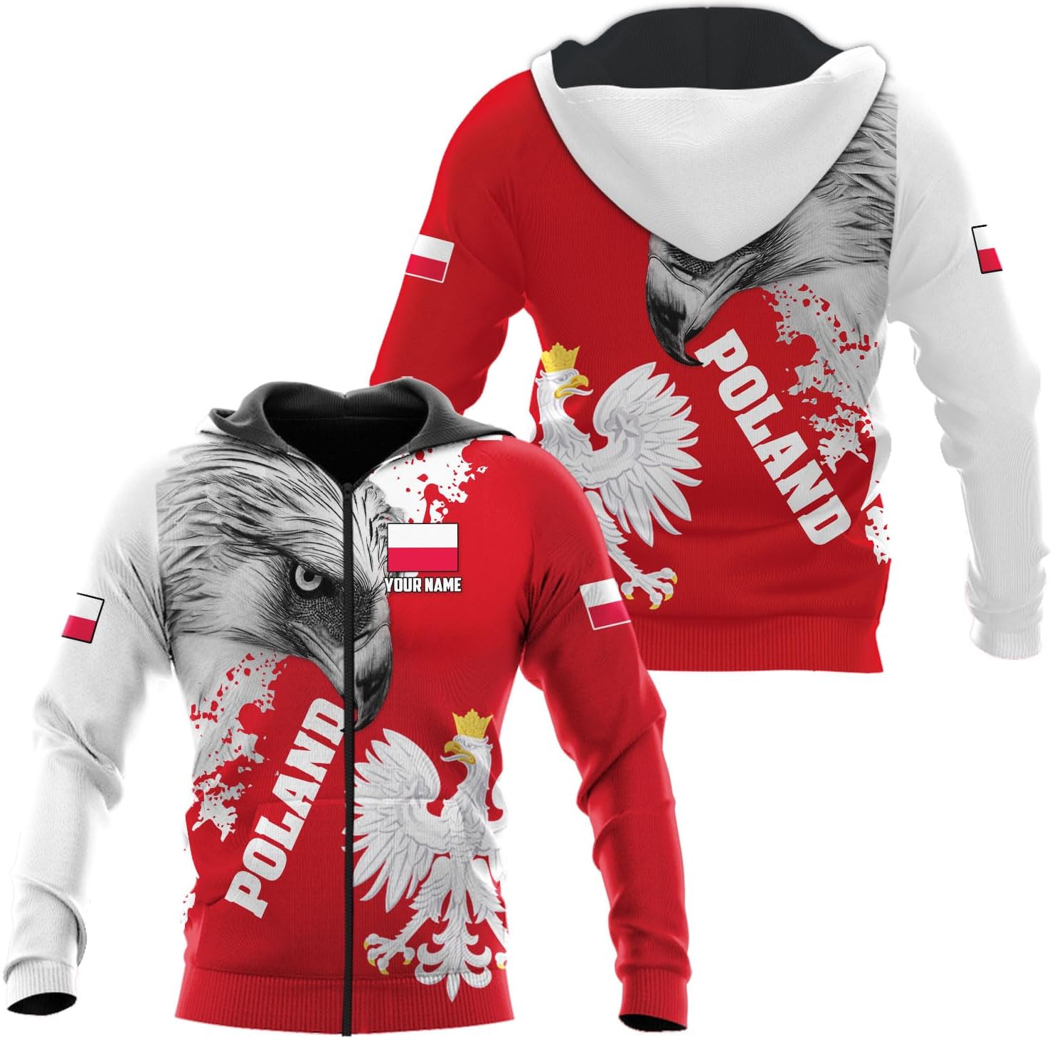 Parvii Personalized Poland Shirt Women & Men, Polska Tshirt Women Poland Shirt 3D, Poland Pride Shirts, Polish Eagle Polska